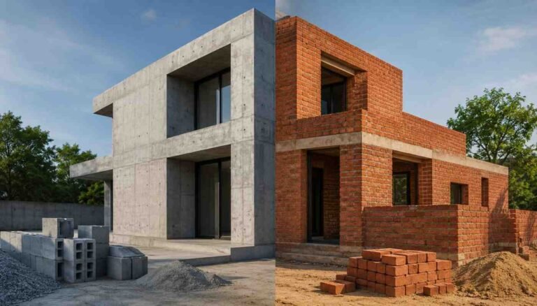 Concrete vs Brick Construction: The Real Difference Beyond Appearance